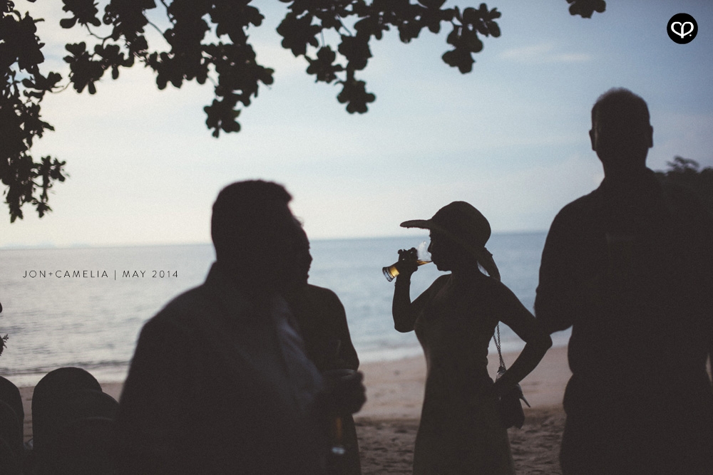 actual-day beach wedding and dinner reception at the Andaman Langkawi Malaysia